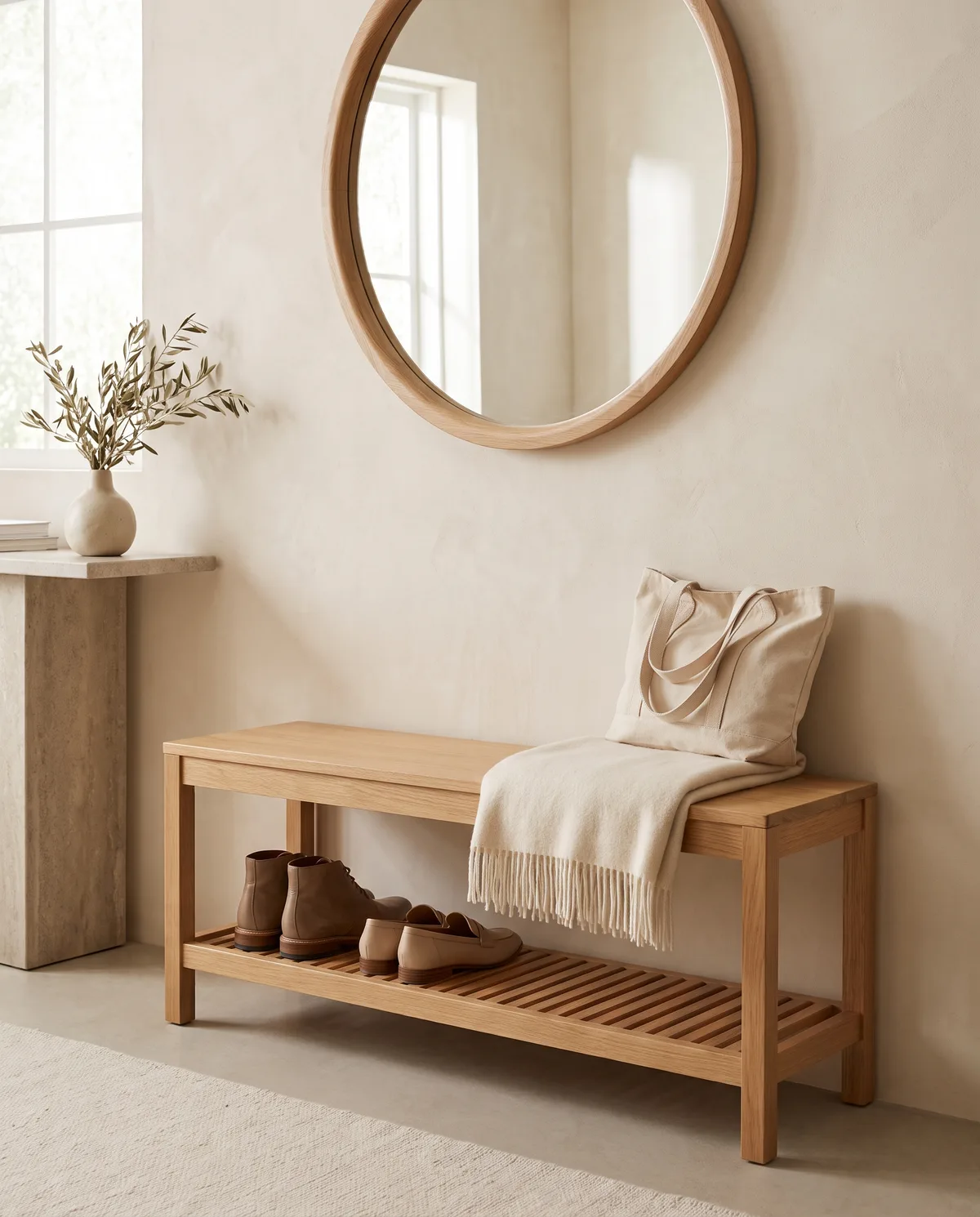 Entryway Shoe Bench, view 2