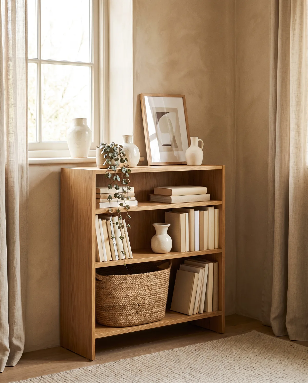 Small 3-Tier Bookshelf, alternate angle