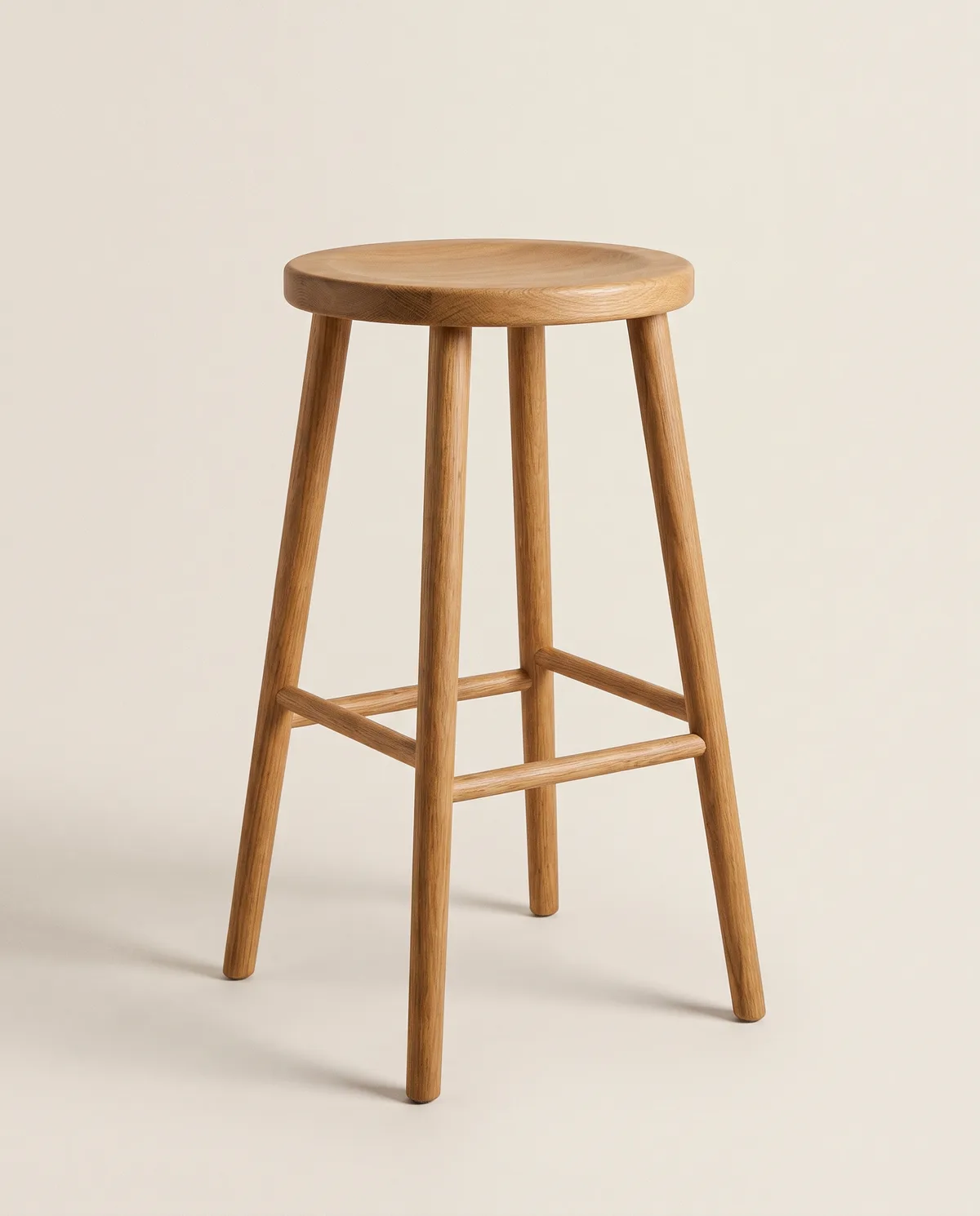 Wooden Bar Stool — GRACE HOME